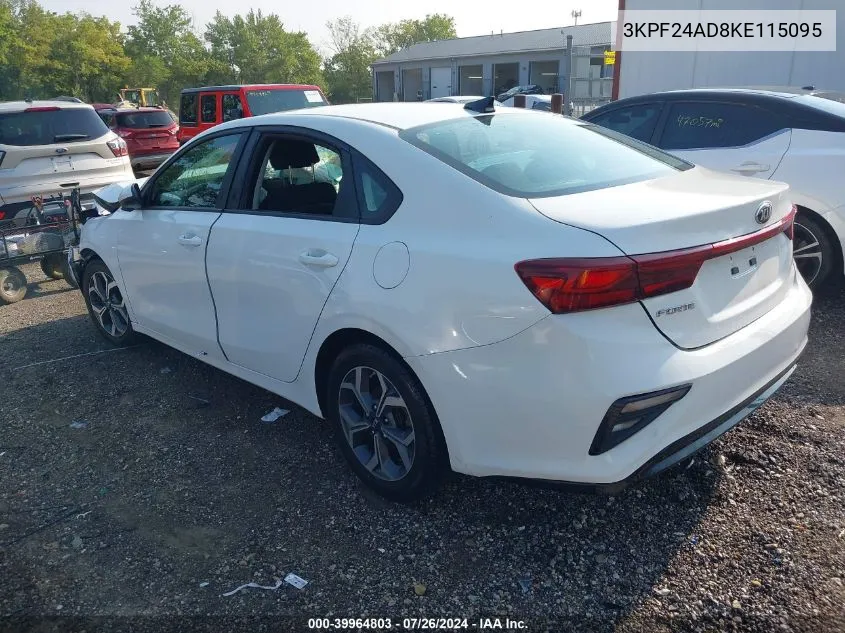 2019 Kia Forte Lxs VIN: 3KPF24AD8KE115095 Lot: 39964803