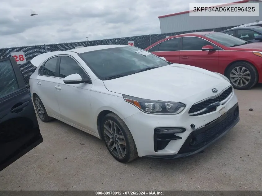 2019 Kia Forte Ex VIN: 3KPF54AD6KE096425 Lot: 39970912