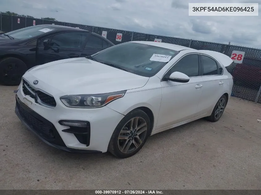 2019 Kia Forte Ex VIN: 3KPF54AD6KE096425 Lot: 39970912