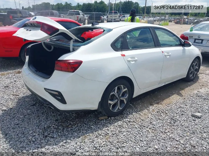 2019 Kia Forte Lxs VIN: 3KPF24AD5KE117287 Lot: 39977367