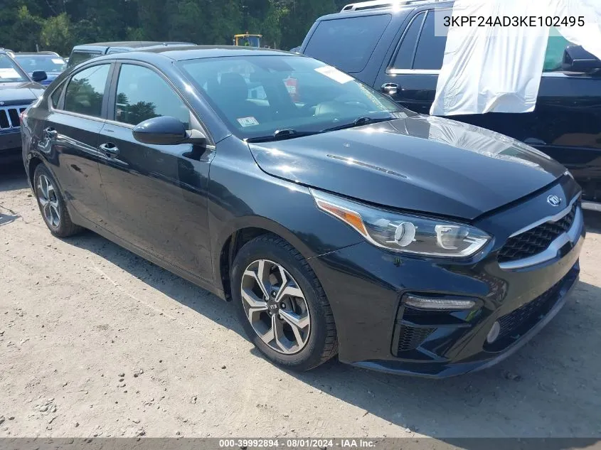 2019 Kia Forte Lxs VIN: 3KPF24AD3KE102495 Lot: 39992894