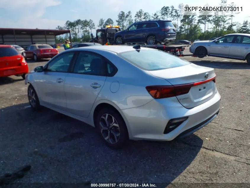 2019 Kia Forte Lxs VIN: 3KPF24AD6KE073011 Lot: 39998757