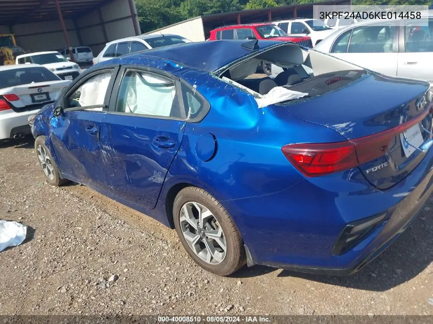 2019 Kia Forte Lxs VIN: 3KPF24AD6KE014458 Lot: 40008510