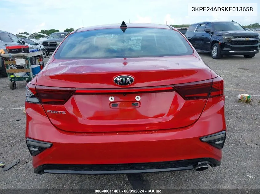 2019 Kia Forte Lxs VIN: 3KPF24AD9KE013658 Lot: 40011487