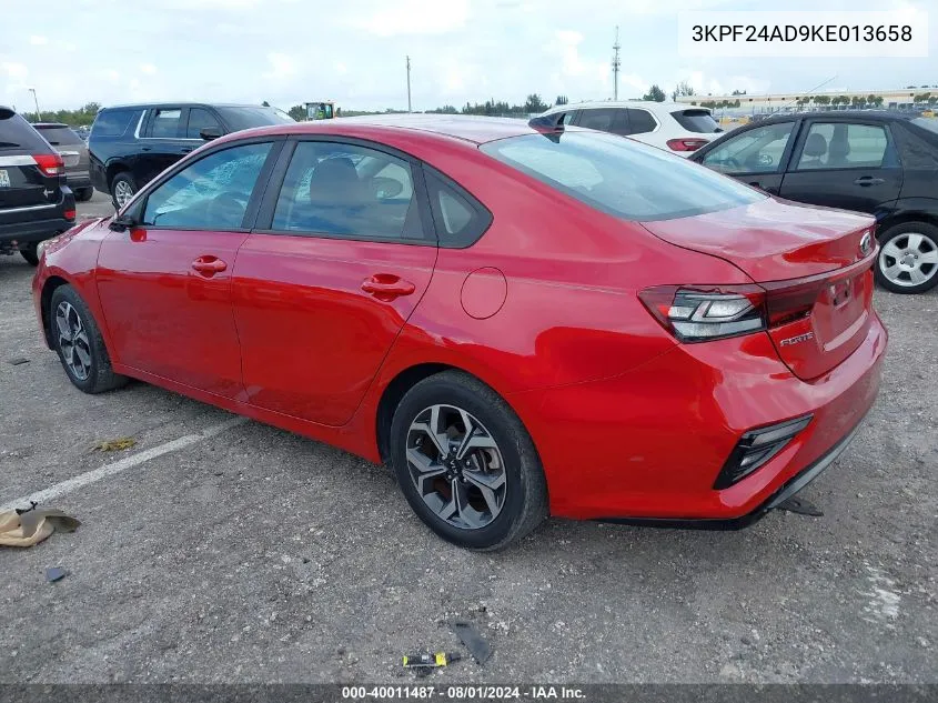 2019 Kia Forte Lxs VIN: 3KPF24AD9KE013658 Lot: 40011487