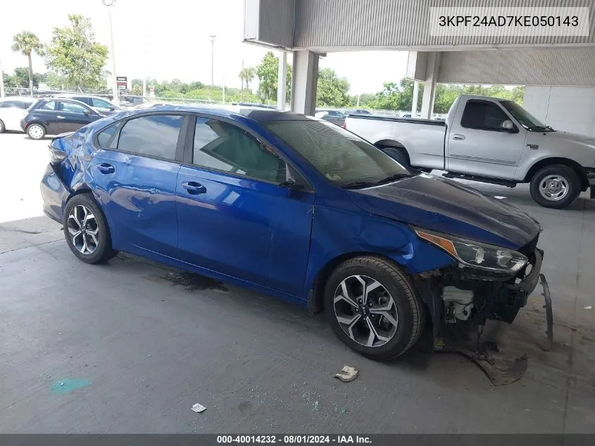 2019 Kia Forte Lxs VIN: 3KPF24AD7KE050143 Lot: 40014232