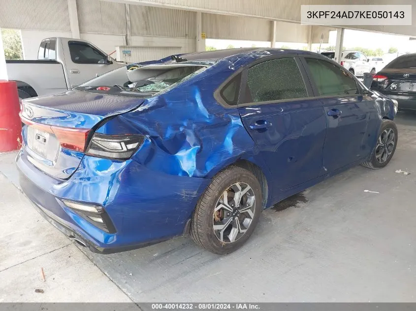 2019 Kia Forte Lxs VIN: 3KPF24AD7KE050143 Lot: 40014232