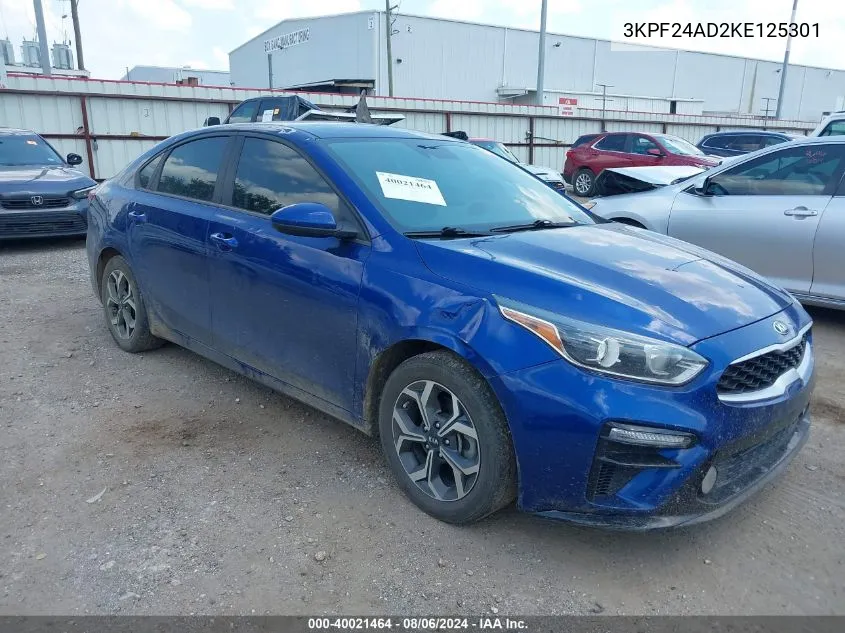 2019 Kia Forte Lxs VIN: 3KPF24AD2KE125301 Lot: 40021464