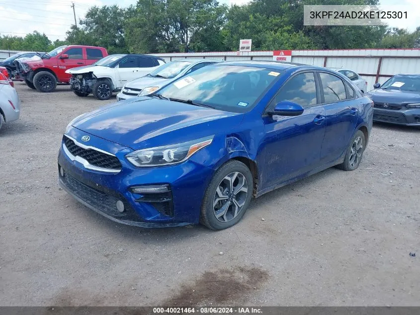 3KPF24AD2KE125301 2019 Kia Forte Lxs