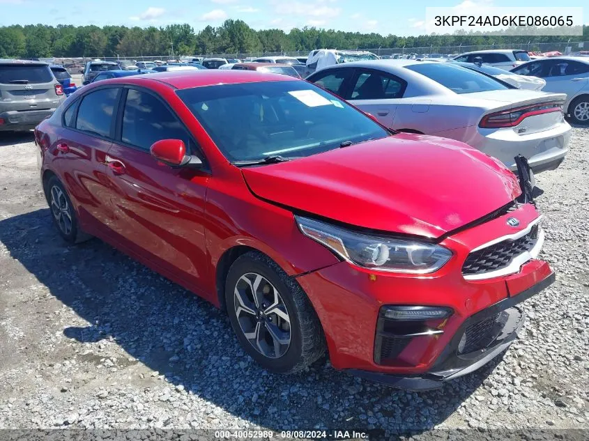 2019 Kia Forte Lxs VIN: 3KPF24AD6KE086065 Lot: 40052989