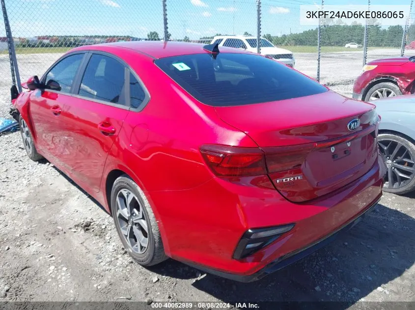 2019 Kia Forte Lxs VIN: 3KPF24AD6KE086065 Lot: 40052989