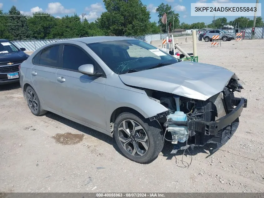 2019 Kia Forte Lxs VIN: 3KPF24AD5KE055843 Lot: 40055963