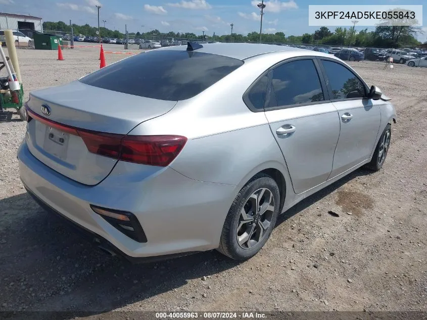 2019 Kia Forte Lxs VIN: 3KPF24AD5KE055843 Lot: 40055963