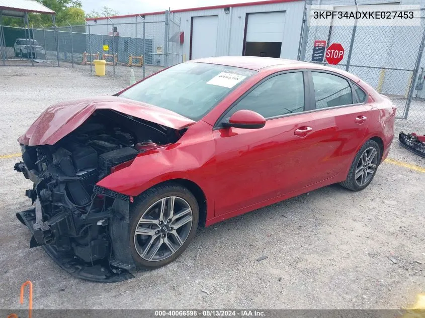 3KPF34ADXKE027453 2019 Kia Forte S