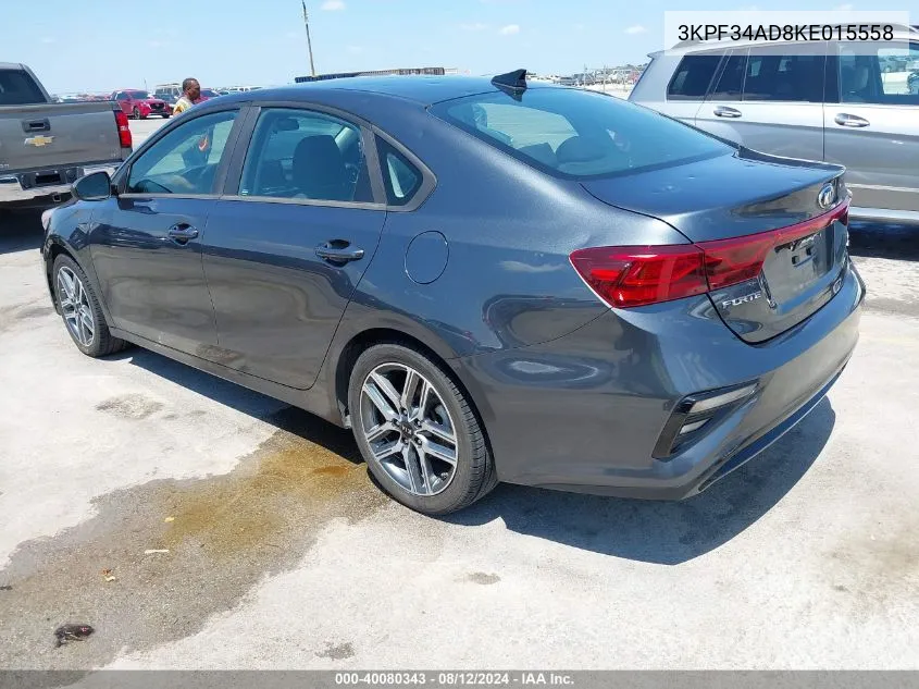 2019 Kia Forte S VIN: 3KPF34AD8KE015558 Lot: 40080343