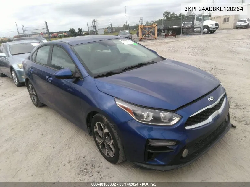 2019 Kia Forte Lxs VIN: 3KPF24AD8KE120264 Lot: 40100382