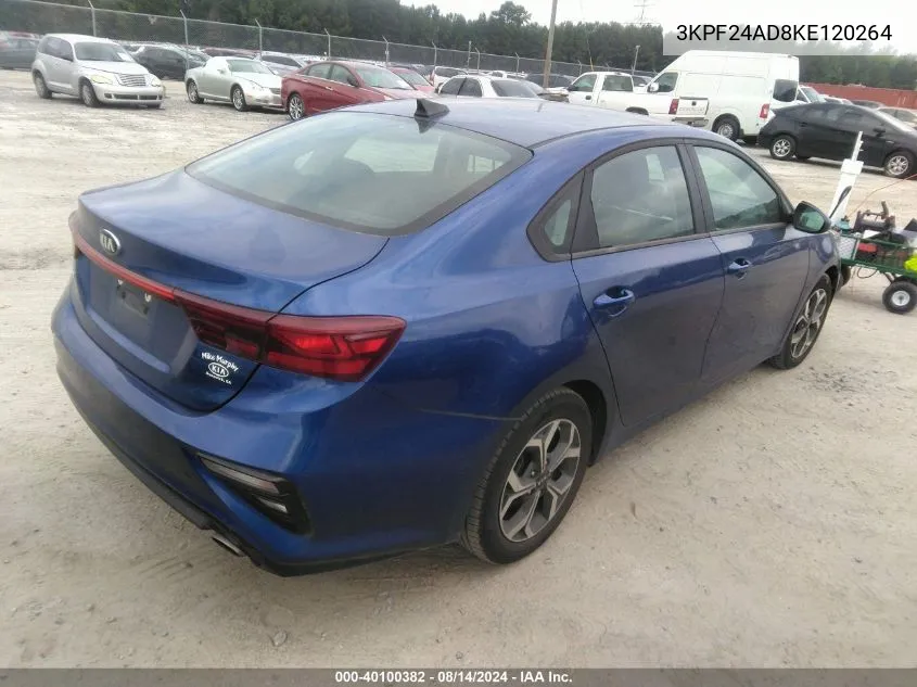 2019 Kia Forte Lxs VIN: 3KPF24AD8KE120264 Lot: 40100382