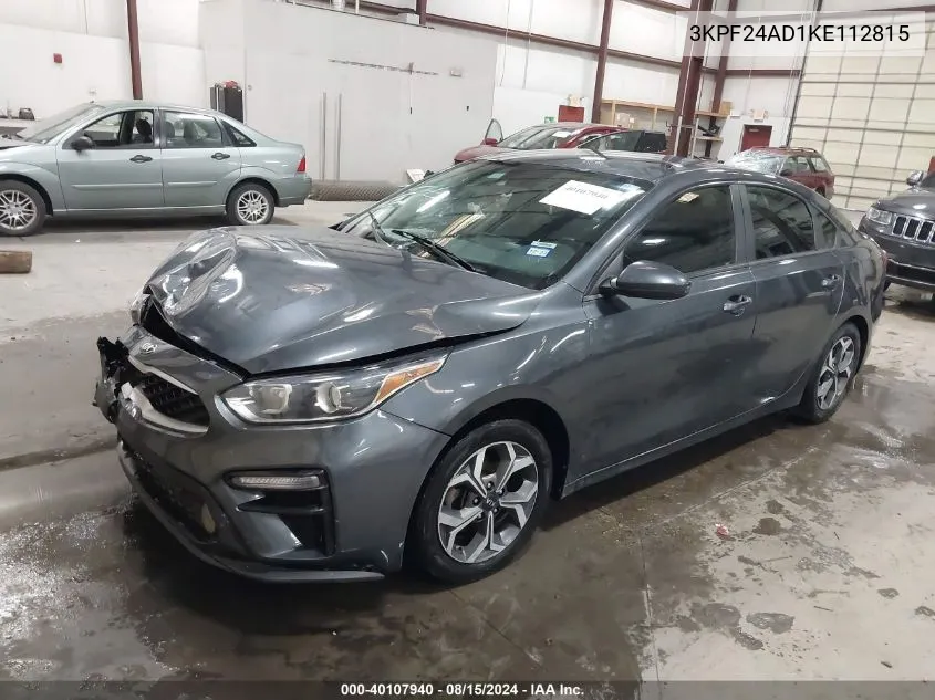 3KPF24AD1KE112815 2019 Kia Forte Lxs