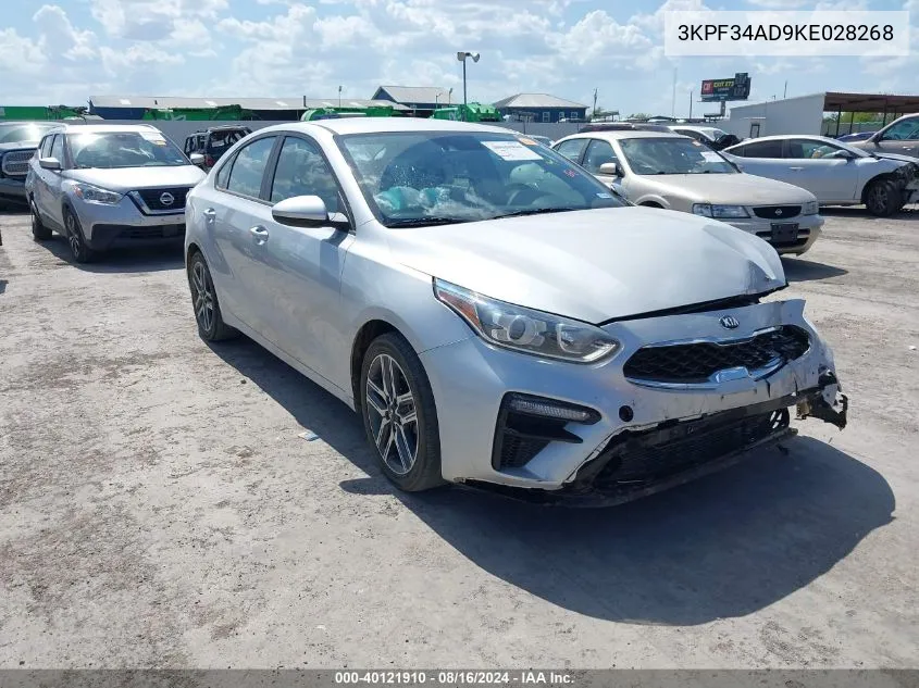 2019 Kia Forte S VIN: 3KPF34AD9KE028268 Lot: 40121910