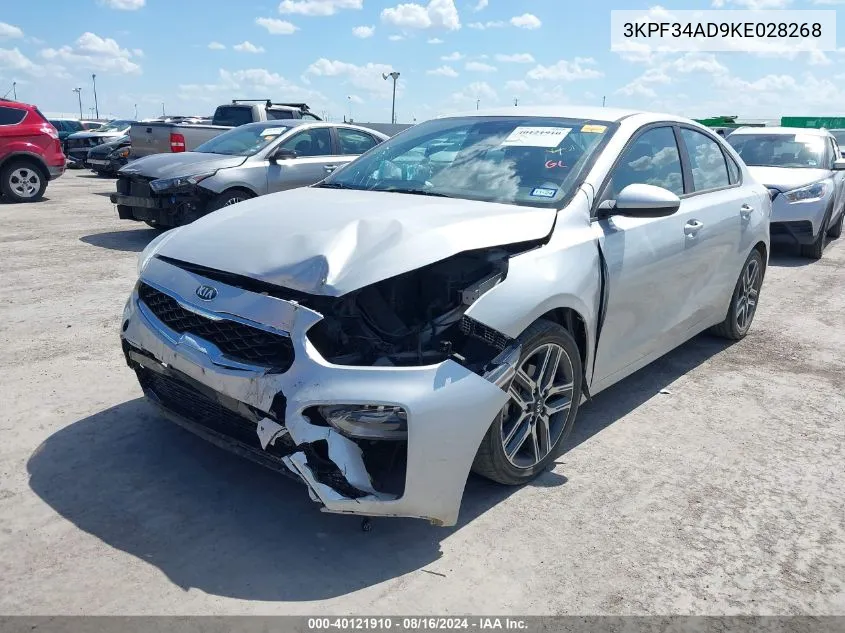 2019 Kia Forte S VIN: 3KPF34AD9KE028268 Lot: 40121910