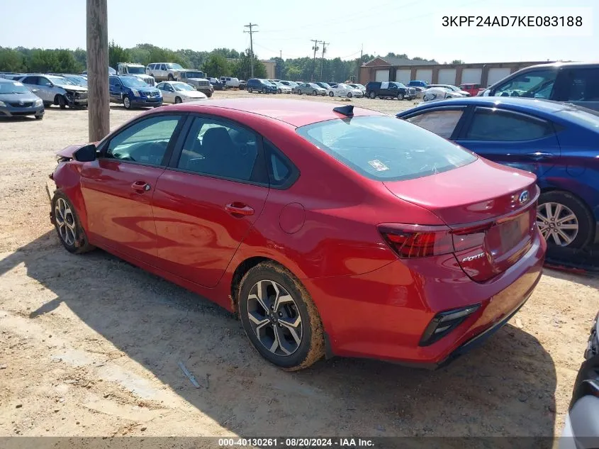 3KPF24AD7KE083188 2019 Kia Forte Fe/Lx/Lxs