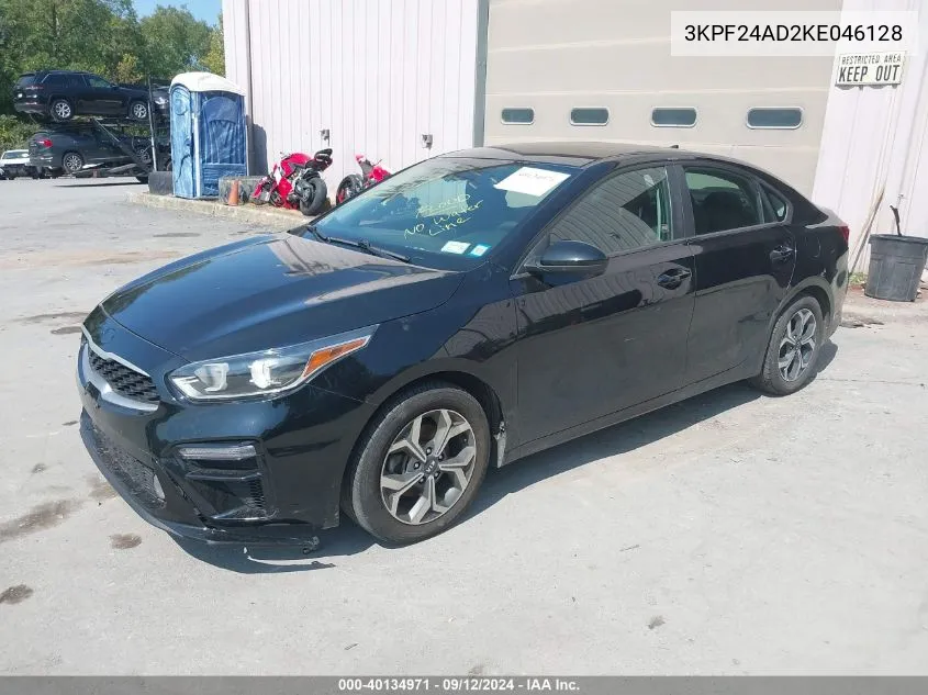 3KPF24AD2KE046128 2019 Kia Forte Lxs