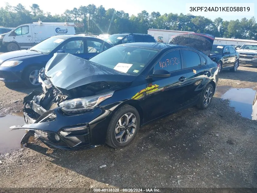 3KPF24AD1KE058819 2019 Kia Forte Lxs