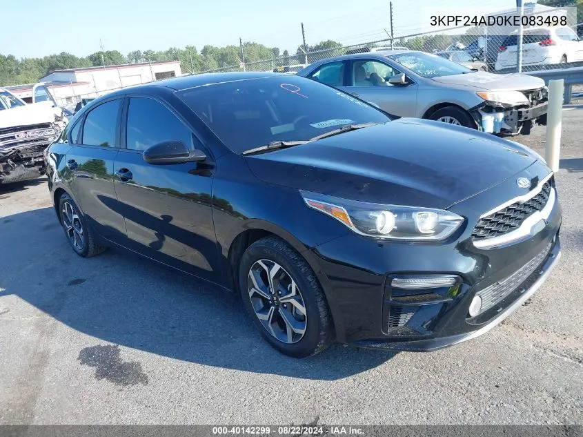 2019 Kia Forte Lxs VIN: 3KPF24AD0KE083498 Lot: 40142299