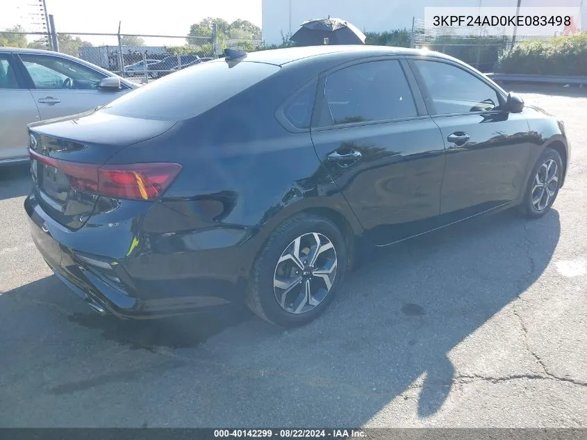 2019 Kia Forte Lxs VIN: 3KPF24AD0KE083498 Lot: 40142299