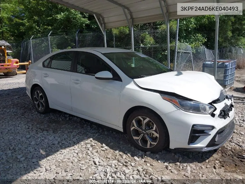 2019 Kia Forte Lxs VIN: 3KPF24AD6KE040493 Lot: 40162174