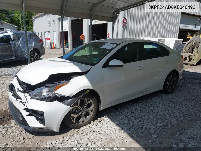 2019 Kia Forte Lxs VIN: 3KPF24AD6KE040493 Lot: 40162174