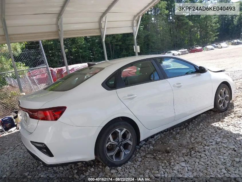 2019 Kia Forte Lxs VIN: 3KPF24AD6KE040493 Lot: 40162174