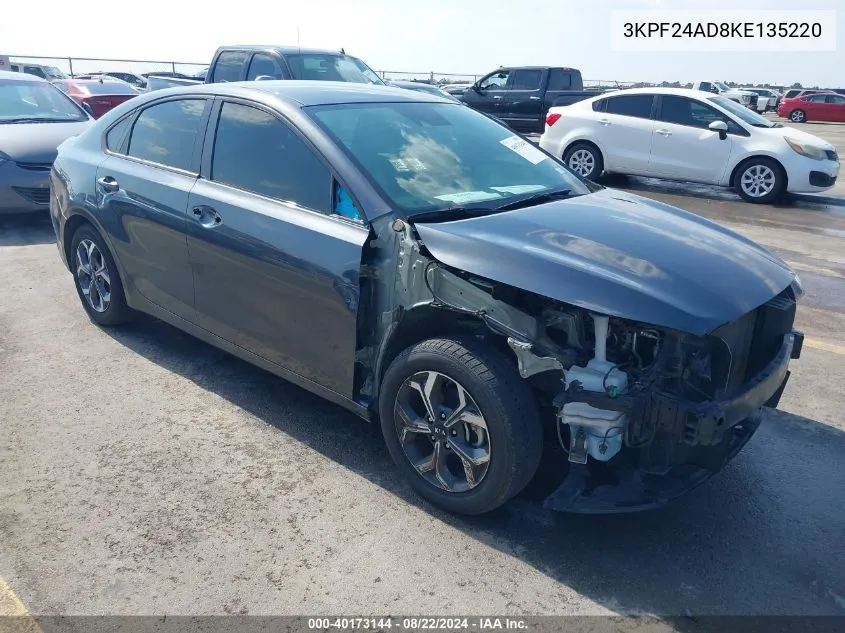 2019 Kia Forte Lxs VIN: 3KPF24AD8KE135220 Lot: 40173144