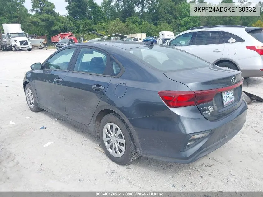 3KPF24AD5KE130332 2019 Kia Forte Fe