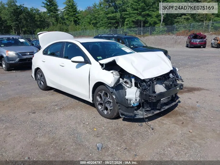 2019 Kia Forte Lxs VIN: 3KPF24AD7KE075169 Lot: 40204797