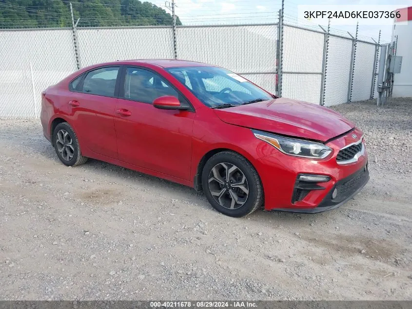 2019 Kia Forte Lxs VIN: 3KPF24AD6KE037366 Lot: 40211678