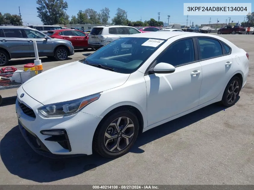 2019 Kia Forte Lxs VIN: 3KPF24AD8KE134004 Lot: 40214108