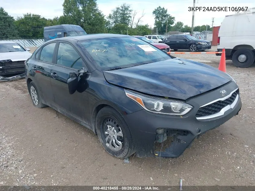 3KPF24AD5KE106967 2019 Kia Forte Fe