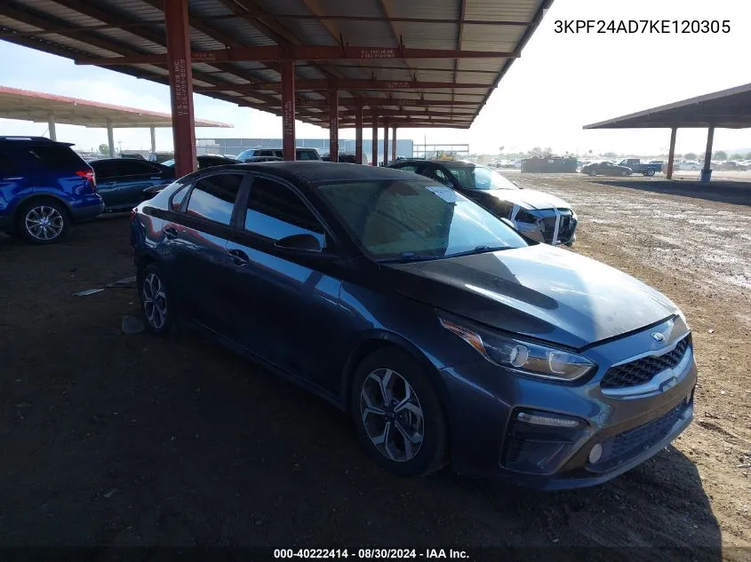 2019 Kia Forte Lxs VIN: 3KPF24AD7KE120305 Lot: 40222414