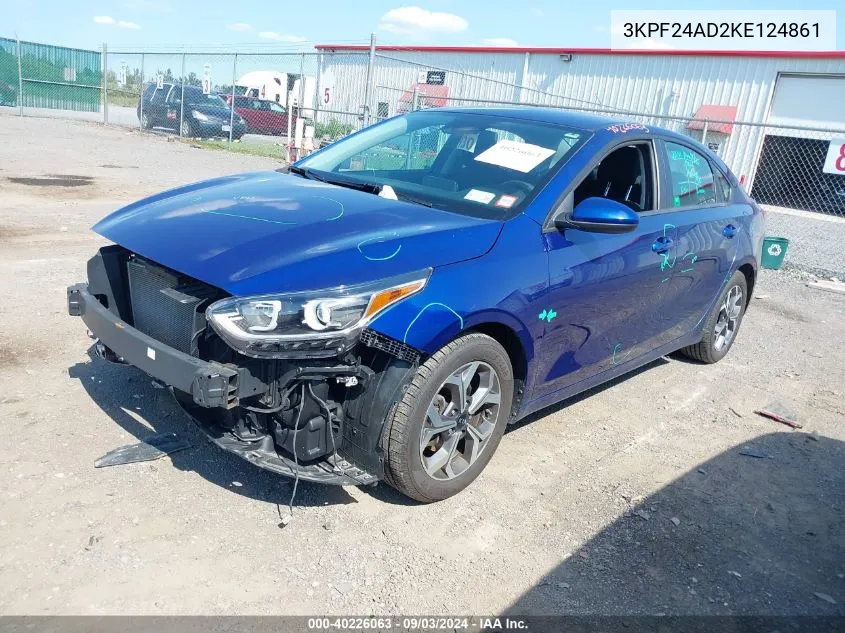 2019 Kia Forte Lxs VIN: 3KPF24AD2KE124861 Lot: 40226063