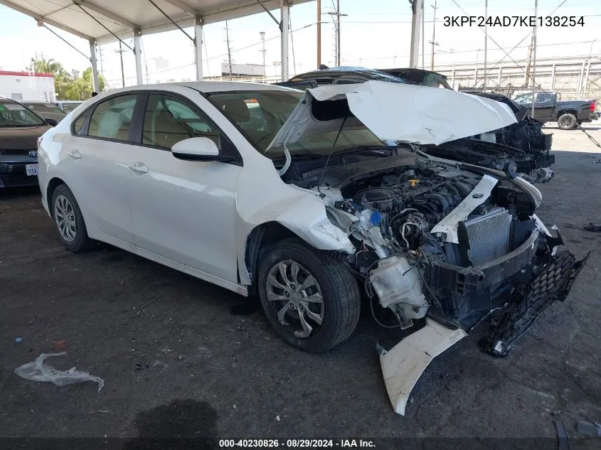 3KPF24AD7KE138254 2019 Kia Forte Fe