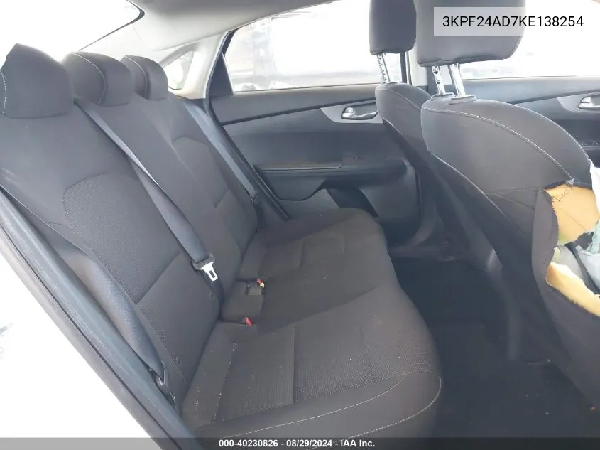 3KPF24AD7KE138254 2019 Kia Forte Fe