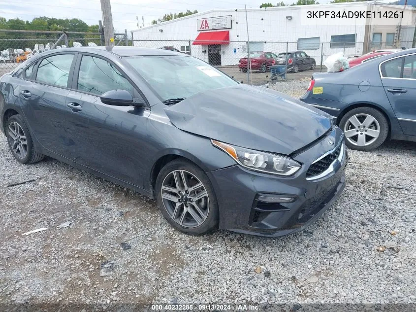 3KPF34AD9KE114261 2019 Kia Forte Gt Line/S