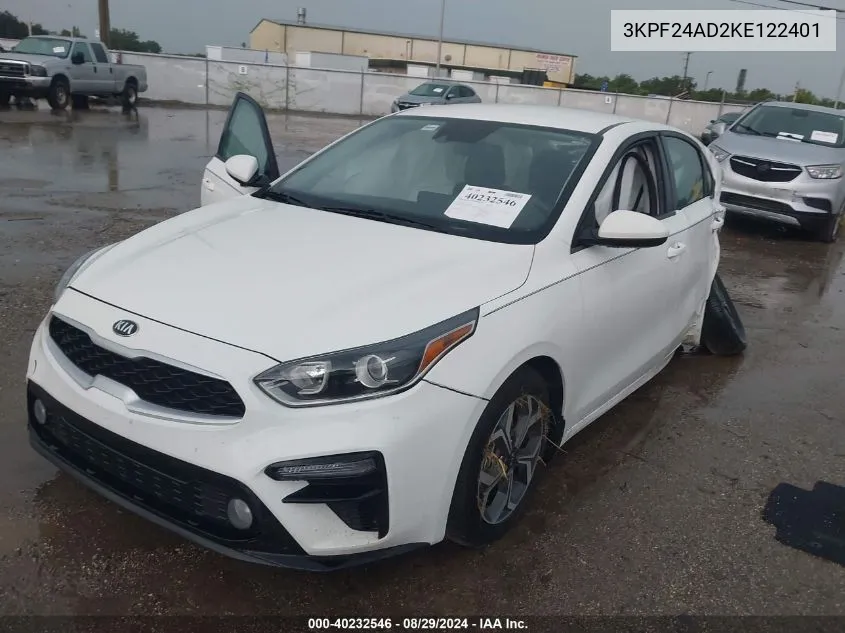 2019 Kia Forte Lxs VIN: 3KPF24AD2KE122401 Lot: 40232546