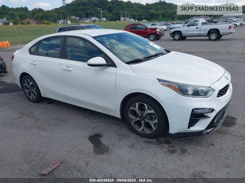 2019 Kia Forte Fe/Lx/Lxs VIN: 3KPF24AD5KE019540 Lot: 40240924