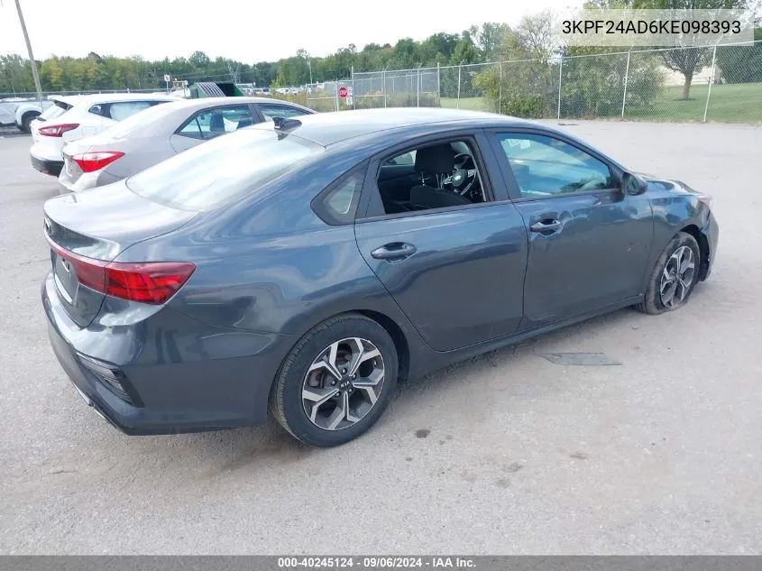 2019 Kia Forte Lxs VIN: 3KPF24AD6KE098393 Lot: 40245124