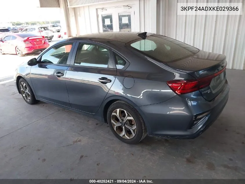 3KPF24ADXKE029366 2019 Kia Forte Fe/Lx/Lxs