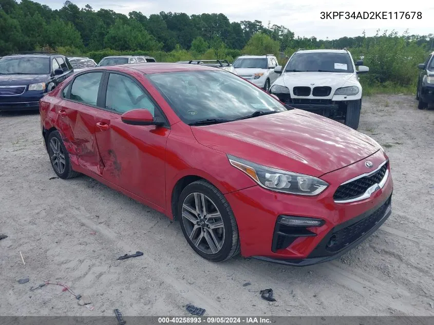 3KPF34AD2KE117678 2019 Kia Forte S