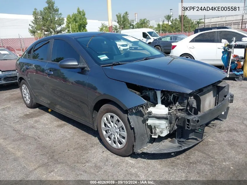 3KPF24AD4KE005581 2019 Kia Forte Fe