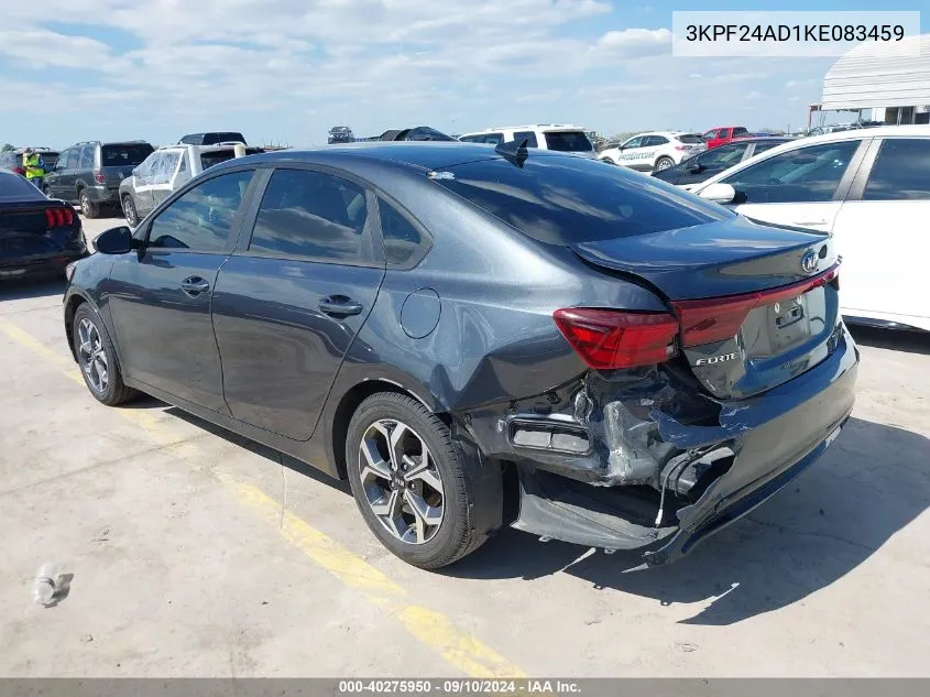 2019 Kia Forte Lxs VIN: 3KPF24AD1KE083459 Lot: 40275950